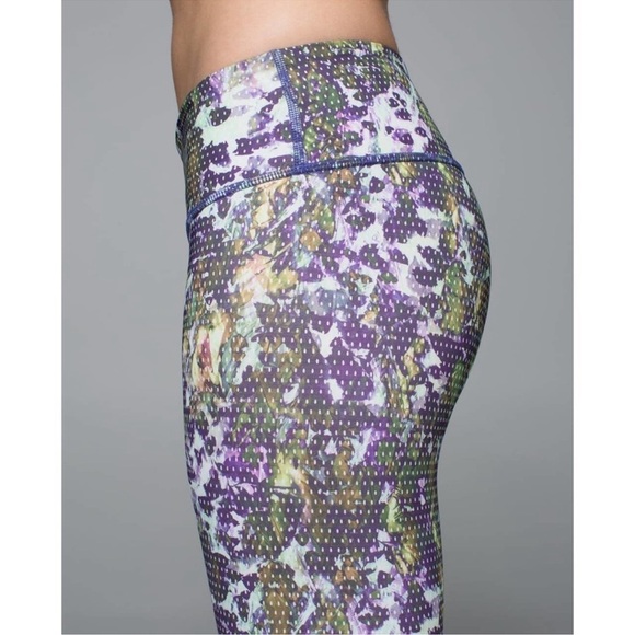 Lululemon Wunder Under Floral Sport Multi Full-On Luxtreme Leggings Pants 4 - Picture 8 of 9